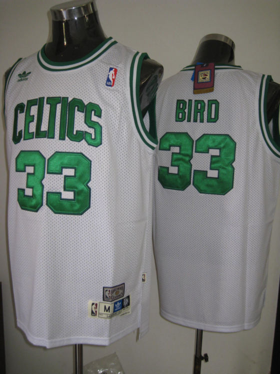Boston Celtics Bird White Green Jersey